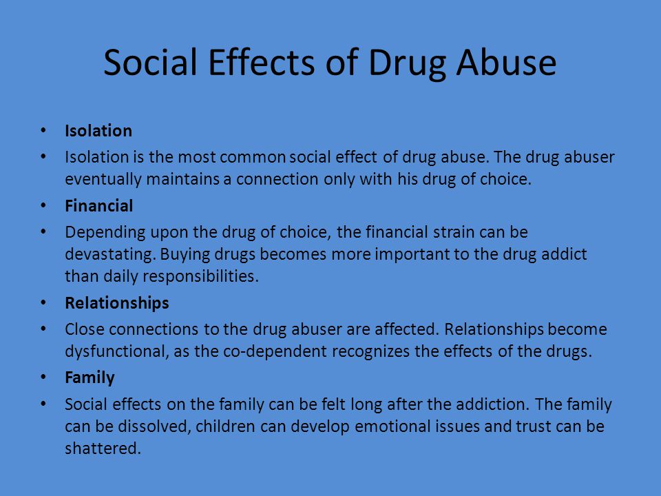 Cause effect essay drug abuse